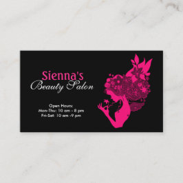 Cartão De Visita Beauty Salon (Rosa Profundo)