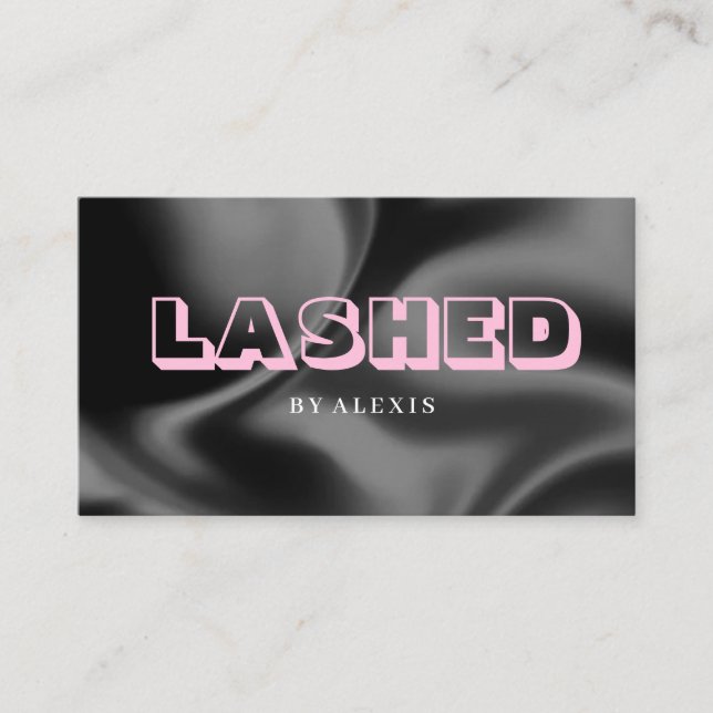 Cartão De Visita Beauty Studio Lashed Business Card (Frente)