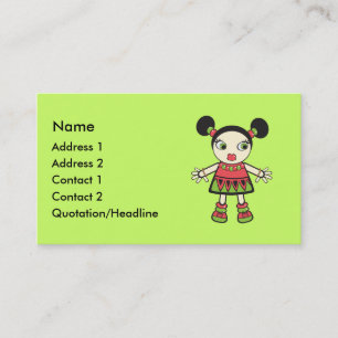 Cartão De Visita Bebê da melancia