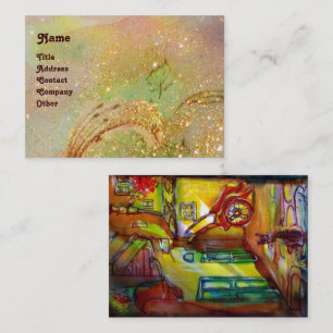 CARTÃO DE VISITA BECO MEDIEVAL À NOITE EM FLORENÇA