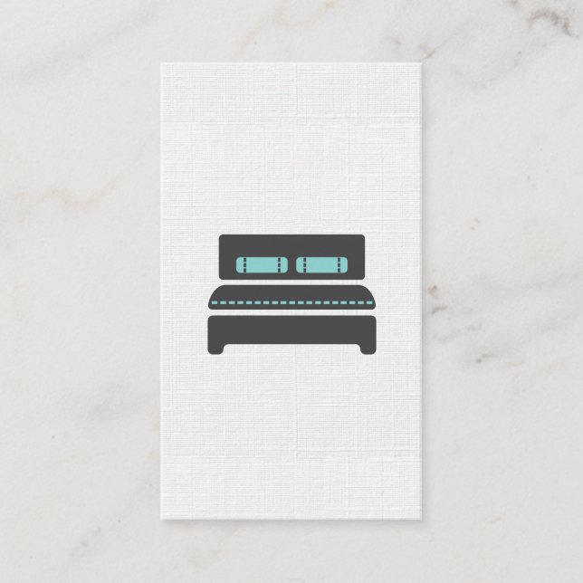 Cartão De Visita Bed and Breakfast / Padrão de Linen (Frente)