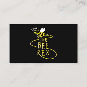 Cartão De Visita Bee Rex Dinossaur Sentindo Mulheres Novelentas Eng