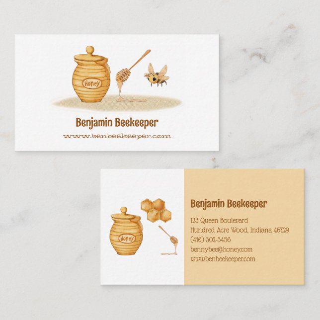 Cartão De Visita Beekeeper Business Card (Frente/Verso)