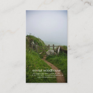 Cartão De Visita Beijando a porta