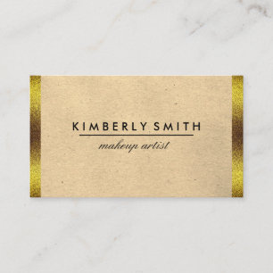 Cartão De Visita Beira Dourado clássica