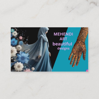 Cartão De Visita Bela Arte de Mehendi Design