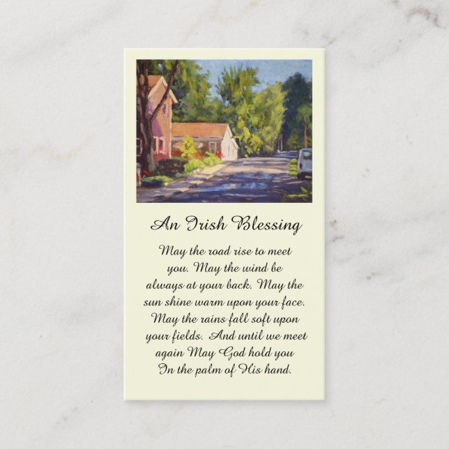 Cartão De Visita Bela cena da comunidade de Elsah (Frente)