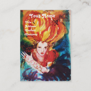 Cartão De Visita Bela Monograma Vermelha, Maqueamento, Salão de Cab