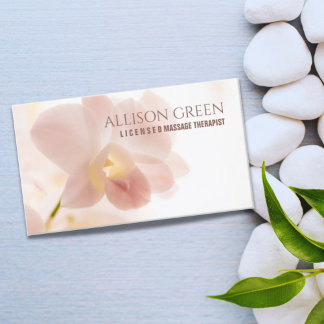 Cartão De Visita Bela SPA Bela Salão Massagem Terapista Compro Flor