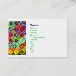 Cartão De Visita Belas artes Fractais do Mosaico
