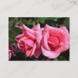 Cartão De Visita belas flores de rosa cor-de-rosa profissionais