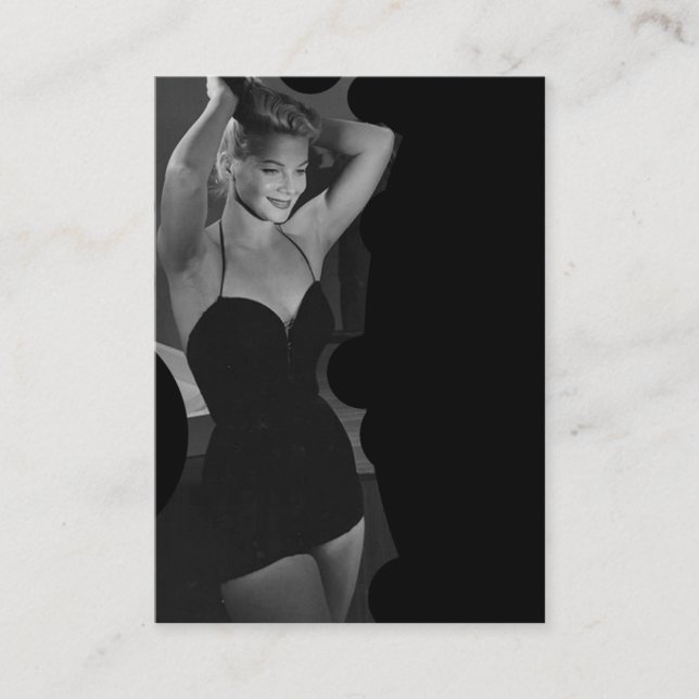 Cartão De Visita Beleza de um belo traje de banho (Frente)