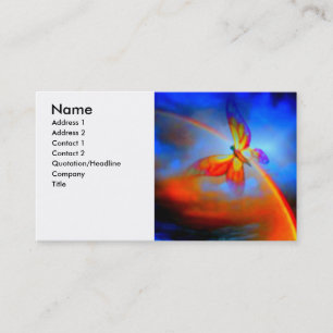 Cartão De Visita Beleza do arco-íris