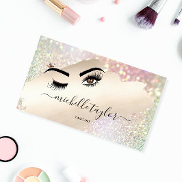 Cartão De Visita Beleza do artista Salon Lash Extension piscar os o