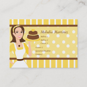 Cartão De Visita Beleza do bolo