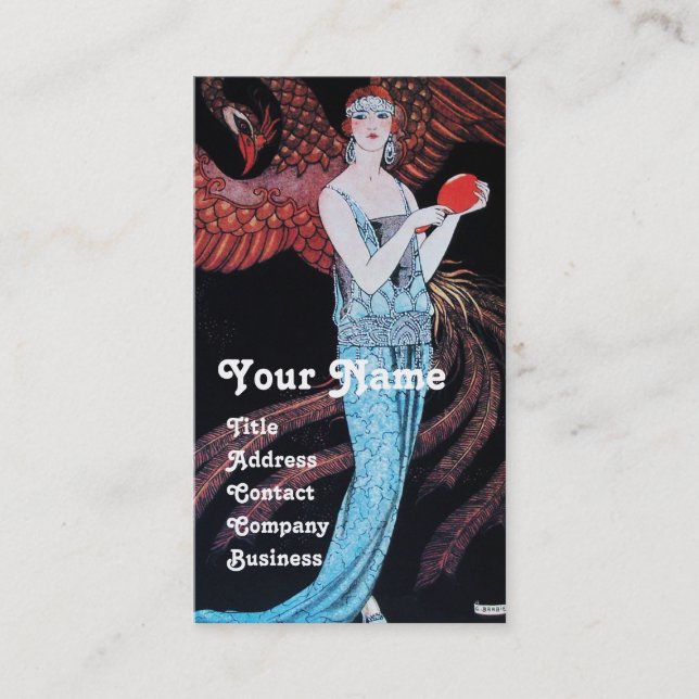 CARTÃO DE VISITA BELEZA E FOENIX,DESIGNER DE FASHION COMPOSITAM ART (Frente)