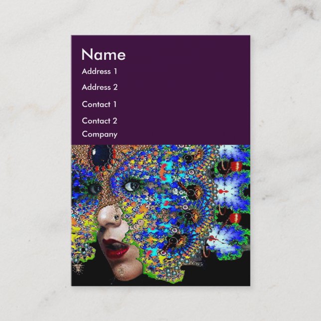 Cartão De Visita Beleza EPHEMERAL, Moda, Cosméticos, Artista Makeup (Frente)