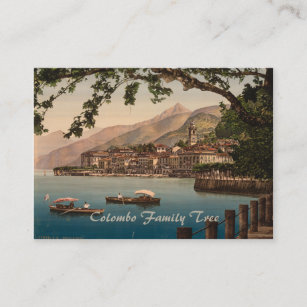 Cartão De Visita Bellagio mim, lago Como, Lombardy, Italia