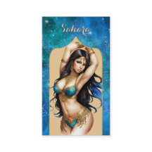 Belly Dancer marroquino azul turquesa