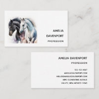 Belos Cavalos em Aquarela