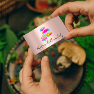 Cartão De Visita Bem-estar Terapêutica De Massagem De Spa Hológra