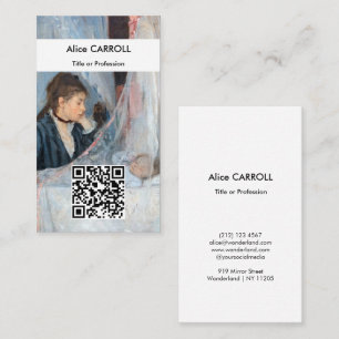 Cartão De Visita Berthe Morisot - O Berço - Código QR