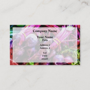 Cartão De Visita Beterraba