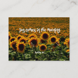 Cartão De Visita Bíblia de alegria inspiradora verso