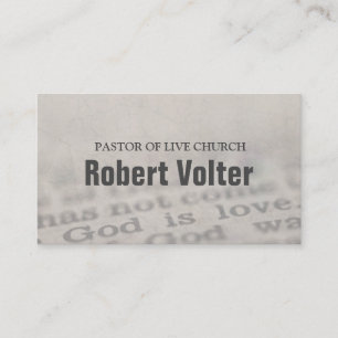 Cartão De Visita Bíblia Religioso-Cristão-Cartão de visita