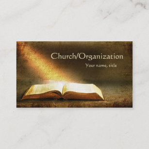 Cartão De Visita Bíblia Religioso-Cristão-Cartão de visita