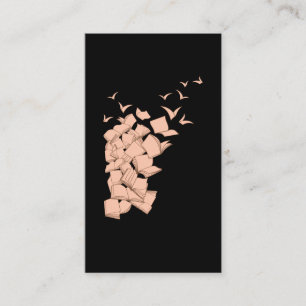 Cartão De Visita Biblioteca de Aves do Livro Voador