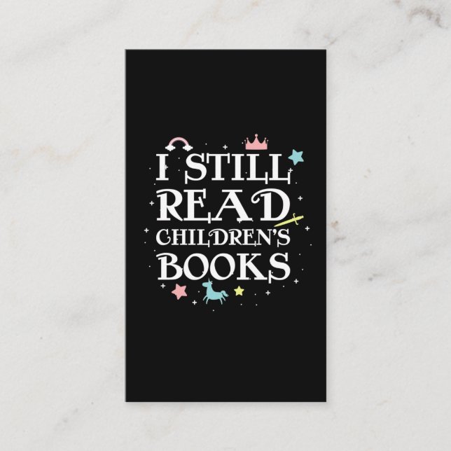 Cartão De Visita  Bibliotecas de Leitura de Cute do Leitura de Livr (Frente)