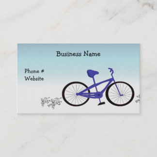 Cartão De Visita Bicicleta Azul