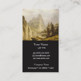 Cartão De Visita Bierstadt Albert Rio Merced Vale do Yosemite
