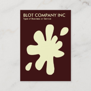 Cartão De Visita Big Blot - Creme em Dark Brown 330000