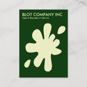 Cartão De Visita Big Blot - Creme em Verde Escuro 003300