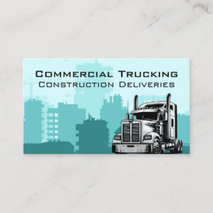 Cartão De Visita Big Rig Graphics   Transporte   Construção