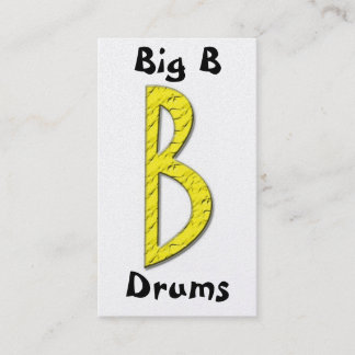 Cartão De Visita BigBdrumslogo2, B grande, cilindros