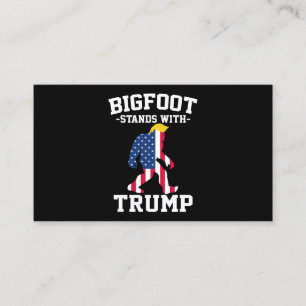 Cartão De Visita Bigfoot Apoia Trump Eleições 2024