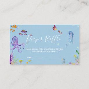 Cartão De Visita Bilhete de fralda de chá de fraldas bonito
