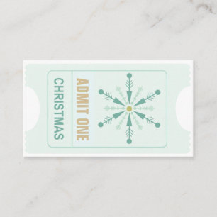 Cartão De Visita Bilhete de Natal e Voucher de Bebida Livre