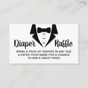Cartão De Visita Bilhete de Raffle, Fralda de cavalheiros, Tuxedo