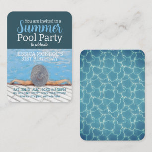 Cartão De Visita Bilhetes de mão de aniversário do Partido da Pisci