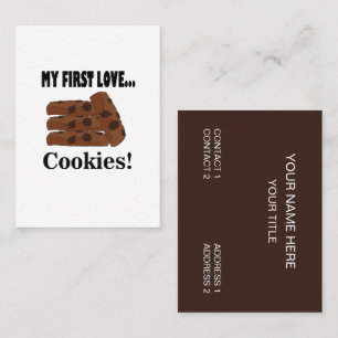 Cartão De Visita Biscoitos Meu Primeiro Amor Biscoito