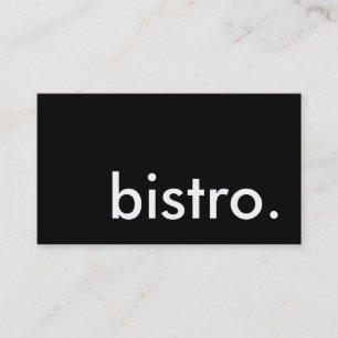 Cartão De Visita bistro.