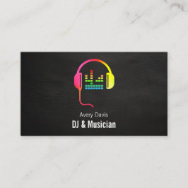 Cartão De Visita Black Deejay DJ Musician Singer Songwriter Music