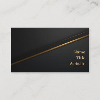 Cartão De Visita Black Gold Luxury Business Card
