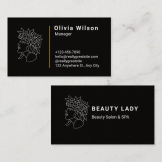 Cartão De Visita Black Modern