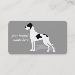 Cartão De Visita Black Piebald Great Danes