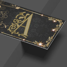 Black Sparkle Monograma 